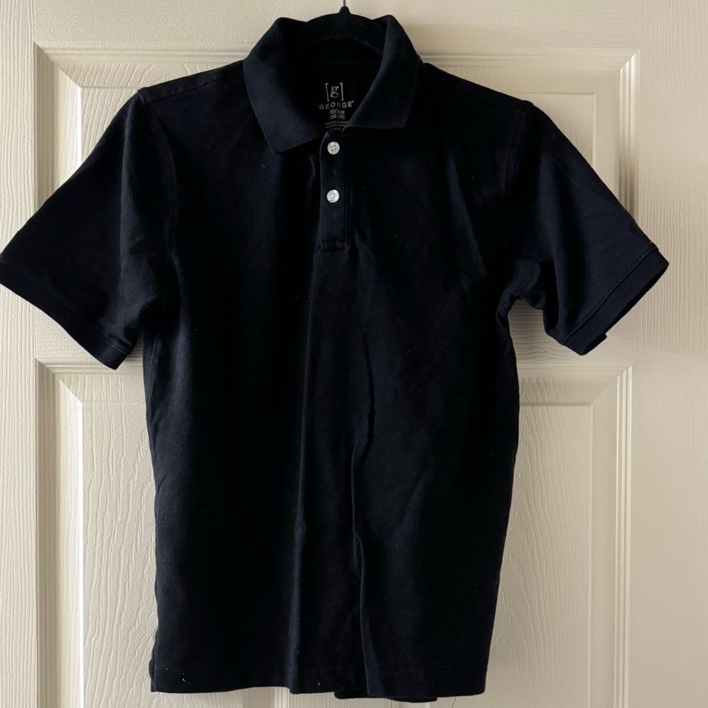 Black collared shirt